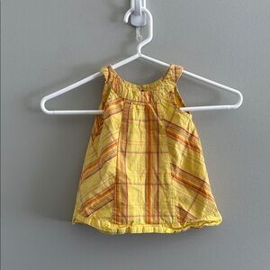 Faded Glory Yellow and Red Plaid Kids Casual Dress